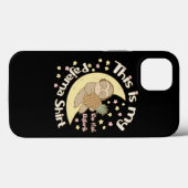 Dit is mijn pyjama Shirt Sleepy Sloth Moon Pineapp Case-Mate iPhone Case (Achterkant (horizontaal))