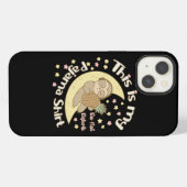 Dit is mijn pyjama Shirt Sleepy Sloth Moon Pineapp iPhone Hoesje (Achterkant horizontaal)