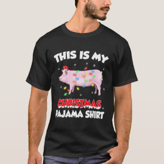 Dit is mijn pyjamavarkensweater voor Kerstmis T-shirt