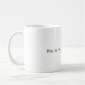 Dit is mijn quarantaine-mok koffiemok (Links)