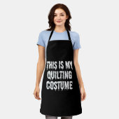 Dit is mijn quiltkostuum Halloween Shirt Schort (Gedragen)