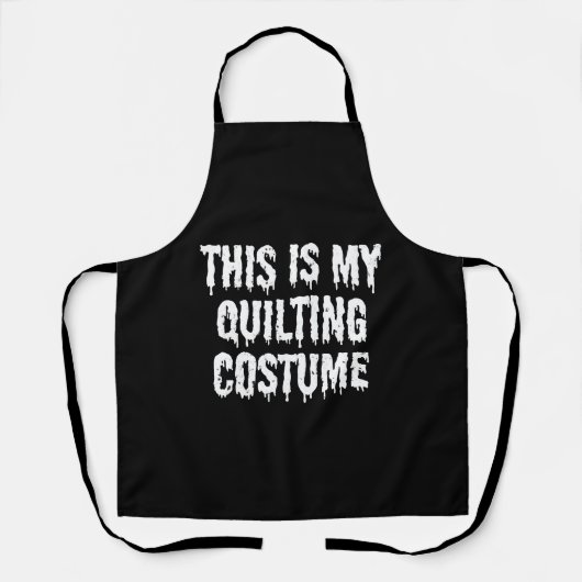 Dit is mijn quiltkostuum Halloween Shirt Schort (Voorkant)