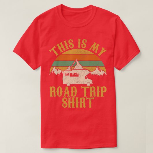 Dit is mijn reisweg RV Camper Gift T-shirt (Design voorkant)
