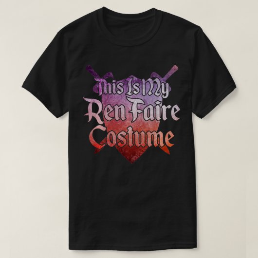 DIT IS MIJN REN FAIRE COSTUME Funny Renaissance Fa T-shirt (Design voorkant)