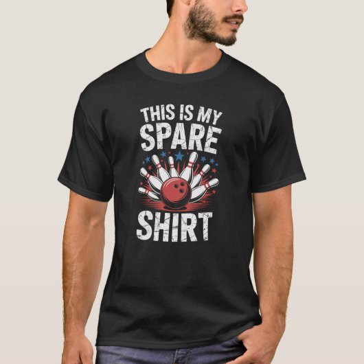 Dit Is Mijn Reserve Overhemd Grappige Bowling Pun  T-shirt (Voorkant)