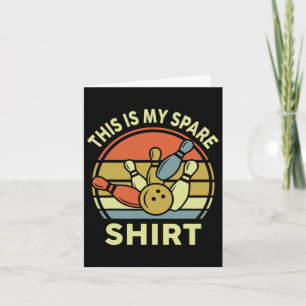Dit is mijn reserve Shirt Bowling-shirt Retro Funn Kaart