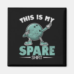 Dit is mijn reserve Shirt Funny Bowling Mannen Vro Magneet