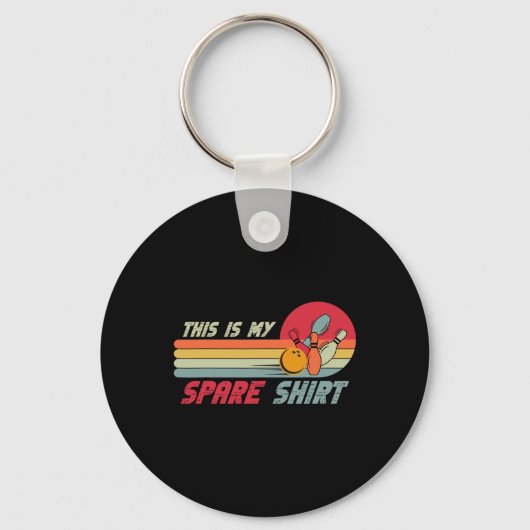 Dit is mijn reserve Shirt grappige Bowling Sleutelhanger (Voorkant)