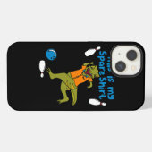 Dit is mijn reservee Shirt Funny Bowling Dinosaur iPhone Hoesje (Achterkant horizontaal)