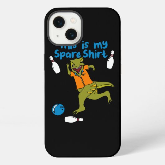 Dit is mijn reservee Shirt Funny Bowling Dinosaur iPhone Hoesje (Achterkant)