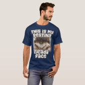 Dit is mijn Resting Cicada Face - Funny Cicada T-shirt (Voorkant volledig)