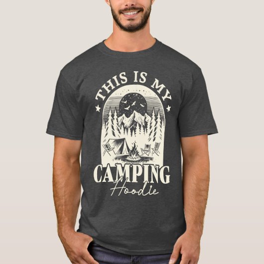 Dit is mijn retro camping hoodie t-shirt (Voorkant)