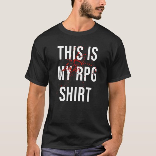 Dit is Mijn RPG Dungeons DM Master D20 Dragons T-shirt (Voorkant)
