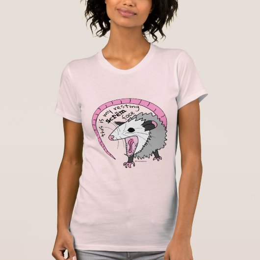 Dit is mijn rustende SCREAM-gezicht heldere kleure T-shirt (Voorkant)