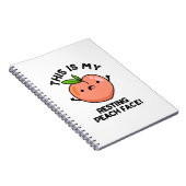 Dit Is Mijn Rustende Vredesgezicht Funny Fruitgrap Notitieboek (Rechterzijde)