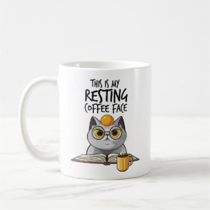 Dit is mijn rustkoffie gezicht koffiemok