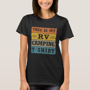 Dit Is Mijn Rv-Camping Vintage Retro Liefde Glampi T-shirt