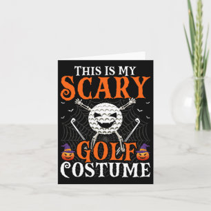 Dit is mijn Scary Golf Costume Halloween Skeleton Kaart