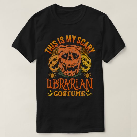 Dit is mijn Scary Librarian Costume Funny Hallowee T-shirt (Design voorkant)