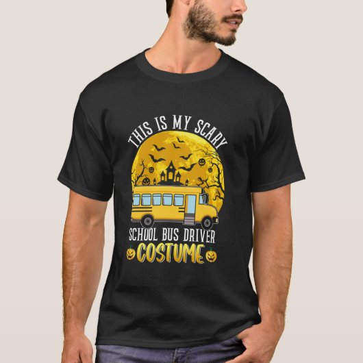 Dit is mijn Scary School Bus Driver Costume Brawe T-shirt (Voorkant)