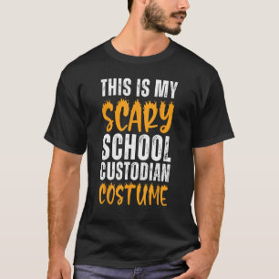Dit is mijn Scary School Custodian Costume Funny H T-shirt