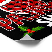 Dit is mijn Schattigee kerstpyjama Santa Plaid Vol Poster (Hoek)