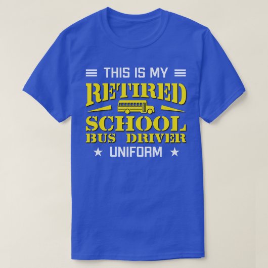 Dit is mijn schoolbus in ruste, uniform t-shirt (Design voorkant)