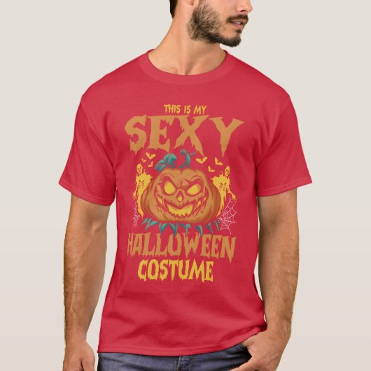 Dit is mijn sexy Halloween kostuum Halloween pomp T-shirt (Voorkant)