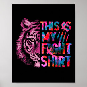 Dit is mijn Shirt Breast Cancer Awareness Mon Poster