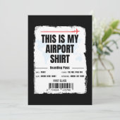 Dit is Mijn Shirt Familiereis Kaart (Staand voorkant)