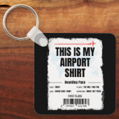 Dit is Mijn Shirt Familiereis Sleutelhanger (Voorkant)