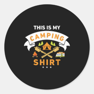 Dit is mijn Shirt grappige Camper Ronde Sticker