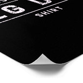 Dit is mijn Shirt Mannen Funny Gym Bodybuildin Poster (Hoek)