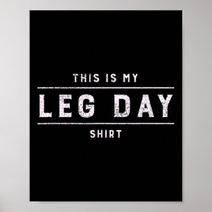 Dit is mijn Shirt Mannen Funny Gym Bodybuildin Poster