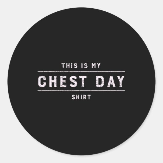Dit is mijn Shirt op de Dag van de Kaas Ronde Sticker (Voorkant)
