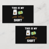 Dit is mijn Shirt voor het verkopen van cookies vo Visitekaartje (Voorkant / Achterkant)