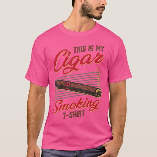 Dit Is Mijn Sigaren Roken Grappige Roker T-shirt (Voorkant)