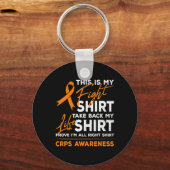 Dit is mijn Sinaasappel lint voor RSD CRPS Sleutelhanger (Voorkant)