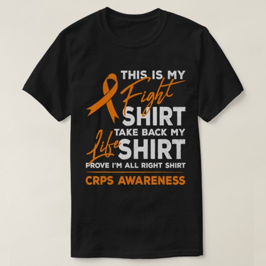Dit is mijn Sinaasappel lint voor RSD CRPS T-shirt (Design voorkant)
