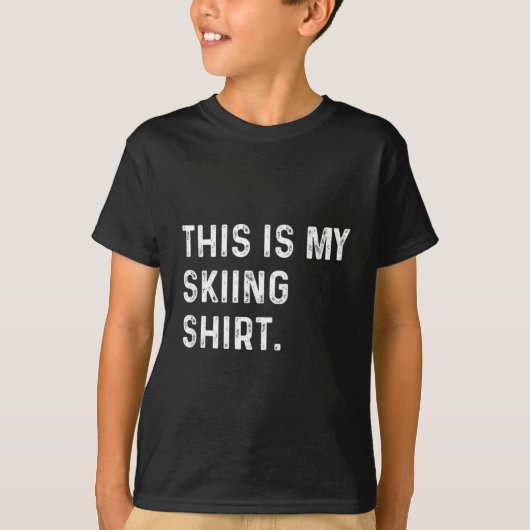 Dit is mijn ski-Shirt - Ski Skier Alps Mountain T-shirt (Voorkant)