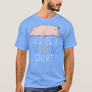 Dit is mijn slaapshirt Funny Pig Lazy Joke  T-shirt