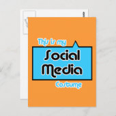 DIT IS MIJN SOCIALE MEDIAKOSTEN BRIEFKAART (Voorkant / Achterkant)