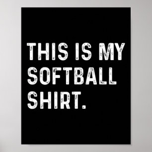 Dit Is Mijn Softll Shirt - Speler Moeder Vader Pit Poster