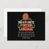Dit Is Mijn Soort Vreemde Taal Briefkaart (Voorkant / Achterkant)