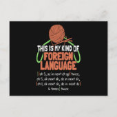 Dit Is Mijn Soort Vreemde Taal Briefkaart (Voorkant)