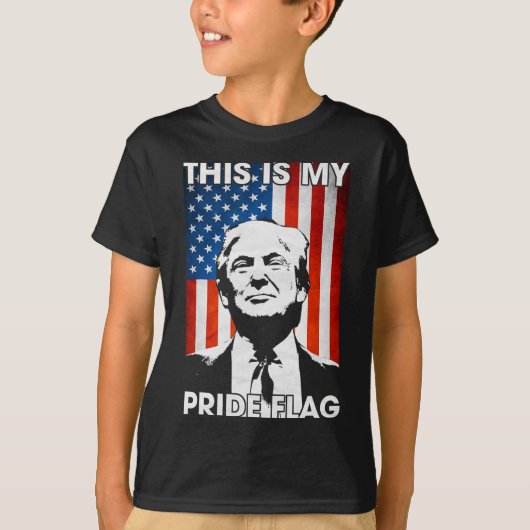 Dit is mijn speciale vlag Trump Amerikaanse vlag o T-shirt (Voorkant)
