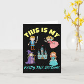 Dit Is Mijn Sprookjes Kleding Halloween  Kaart (Gele Bloem)