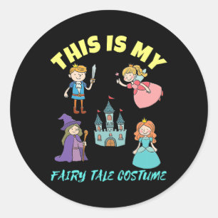Dit is mijn sprookjesachtige kostuum Halloween Ronde Sticker