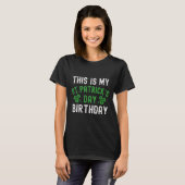 Dit Is Mijn St. Patrick's Dag Verjaardag Shamrock T-shirt (Voorkant volledig)
