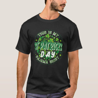 Dit is mijn St Patrick's Day Pajama Cute Three Iri T-shirt